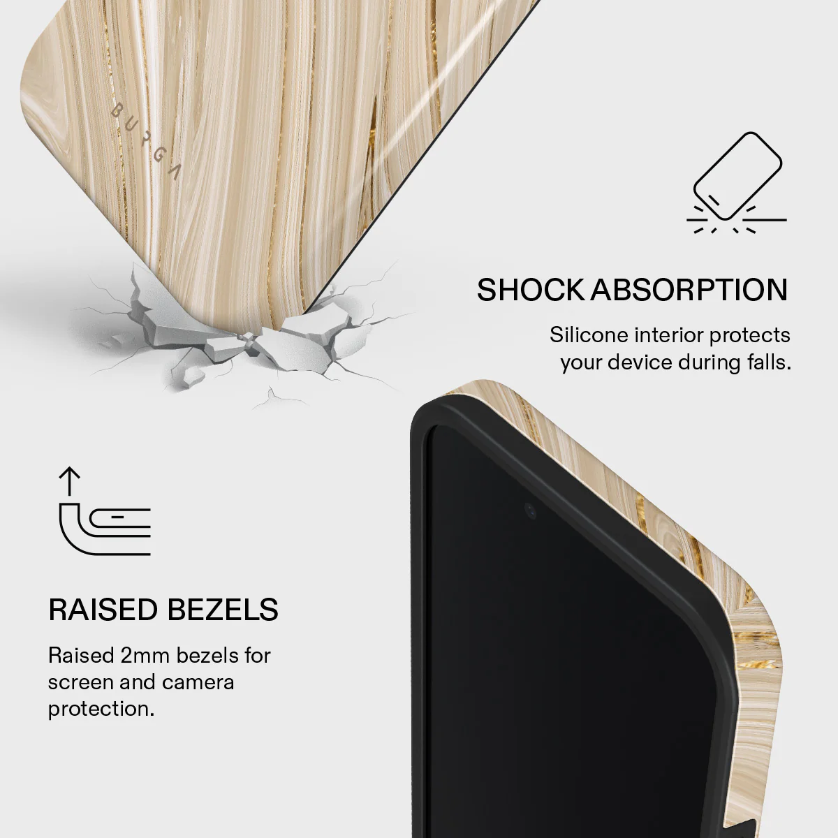 Full Glam - Beige iPhone 17e Case - Image 4