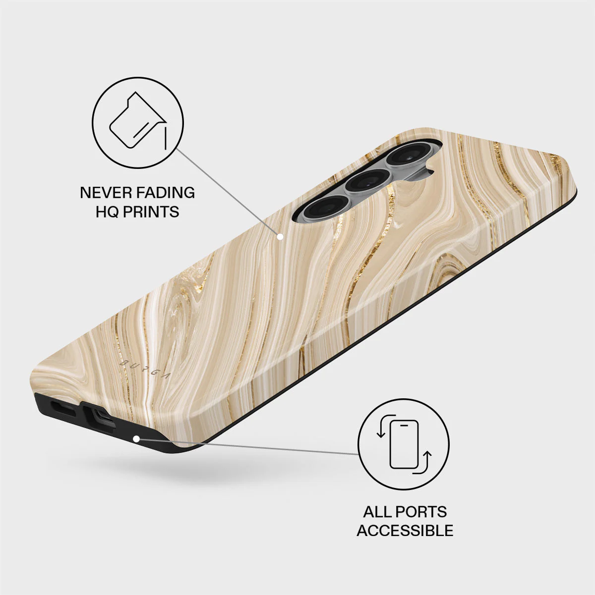 Full Glam - Beige Samsung Galaxy S26 Case - Image 3