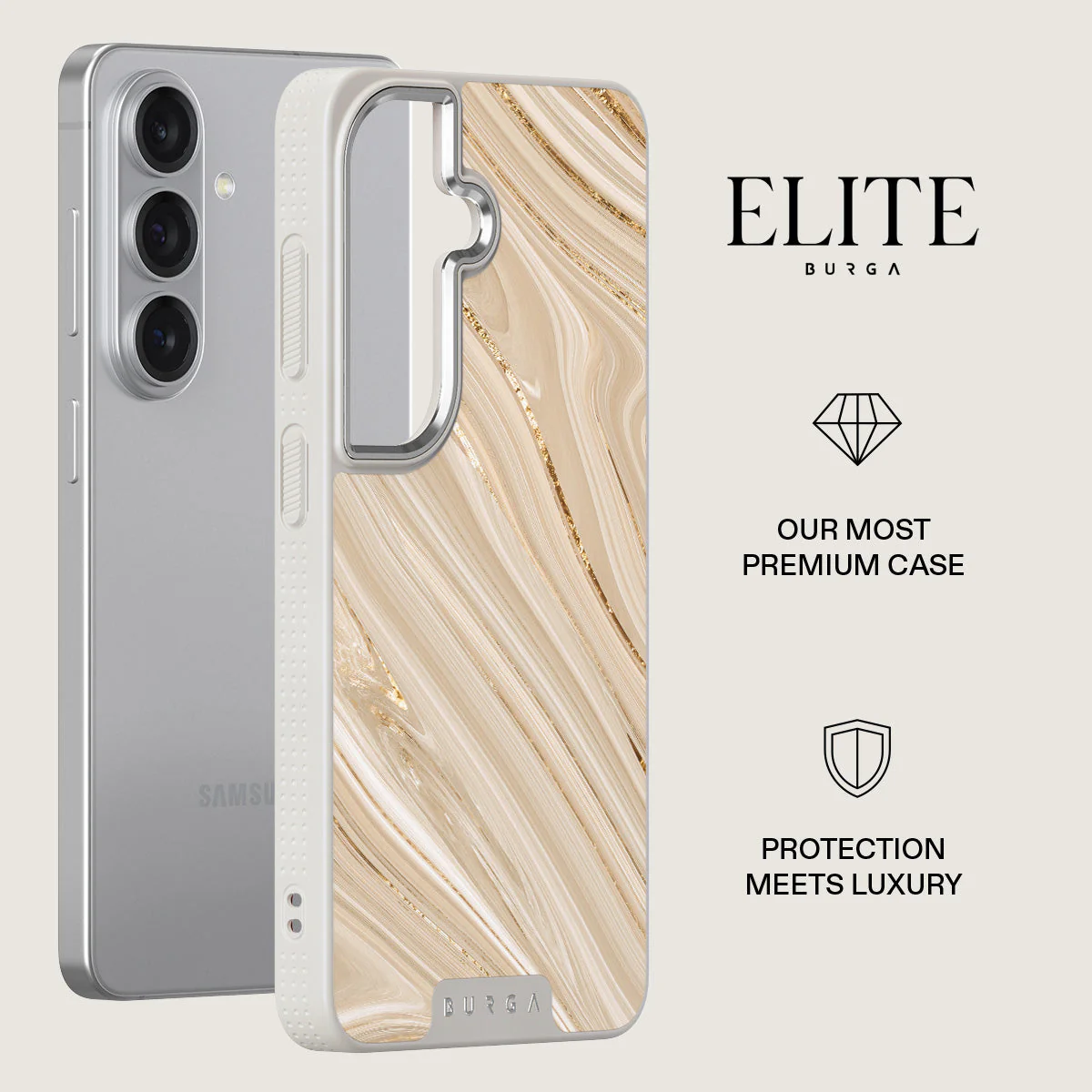 Full Glam - Beige Samsung Galaxy S26 Case - Image 34