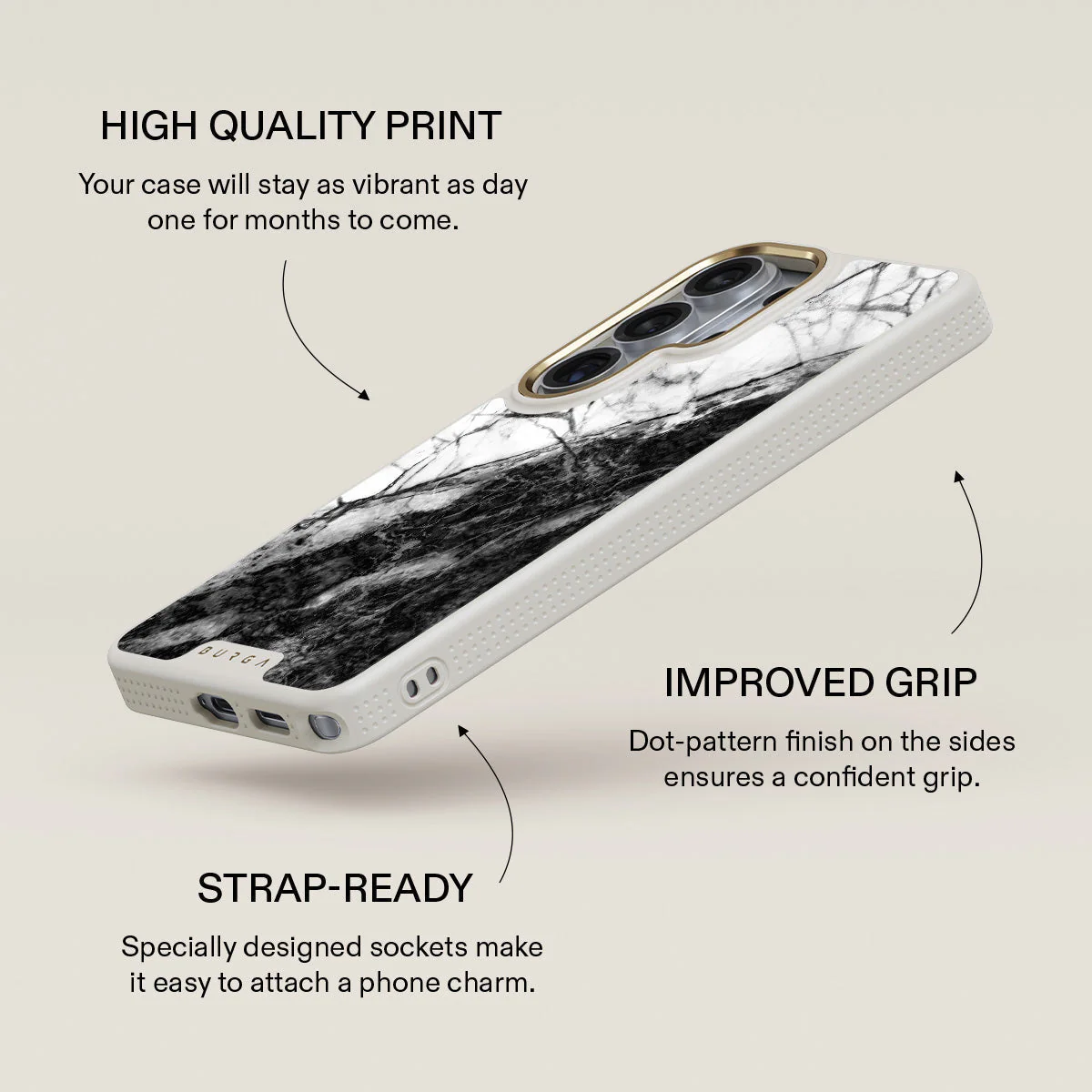 Fatal Contradiction - Black & White Marble Samsung Galaxy S26 Ultra Case - Image 30