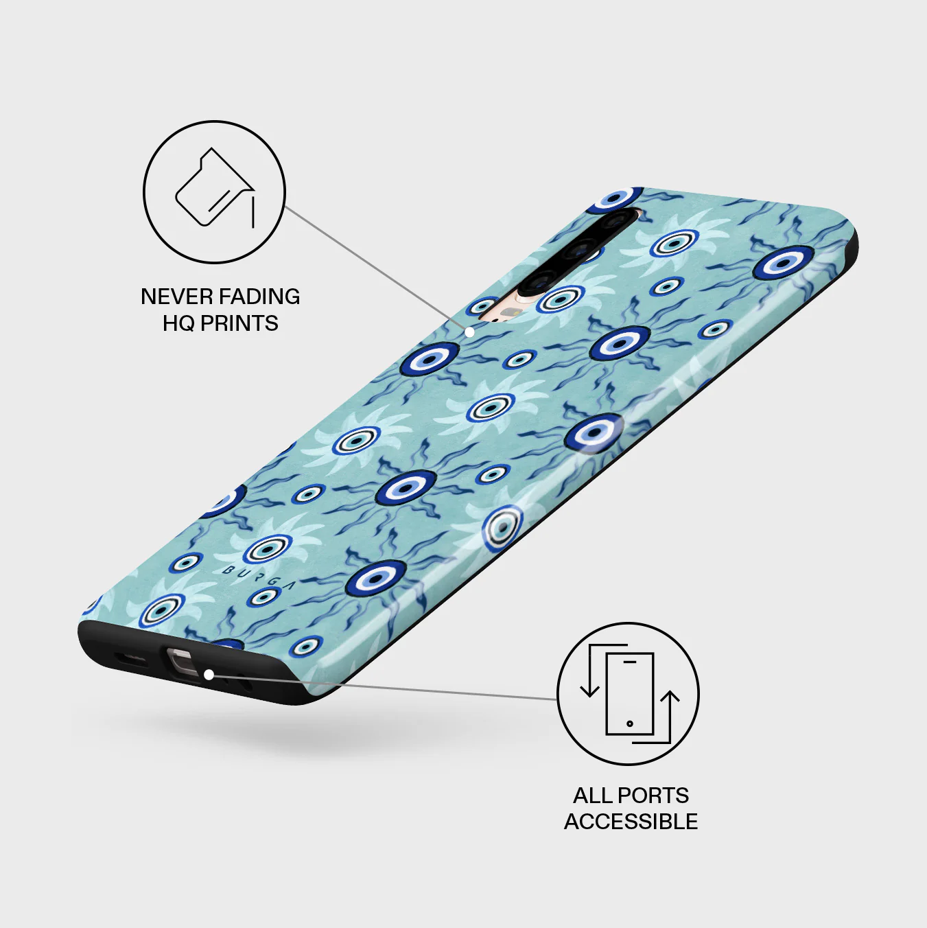Blue Gaze - Huawei P30 Case - Image 7