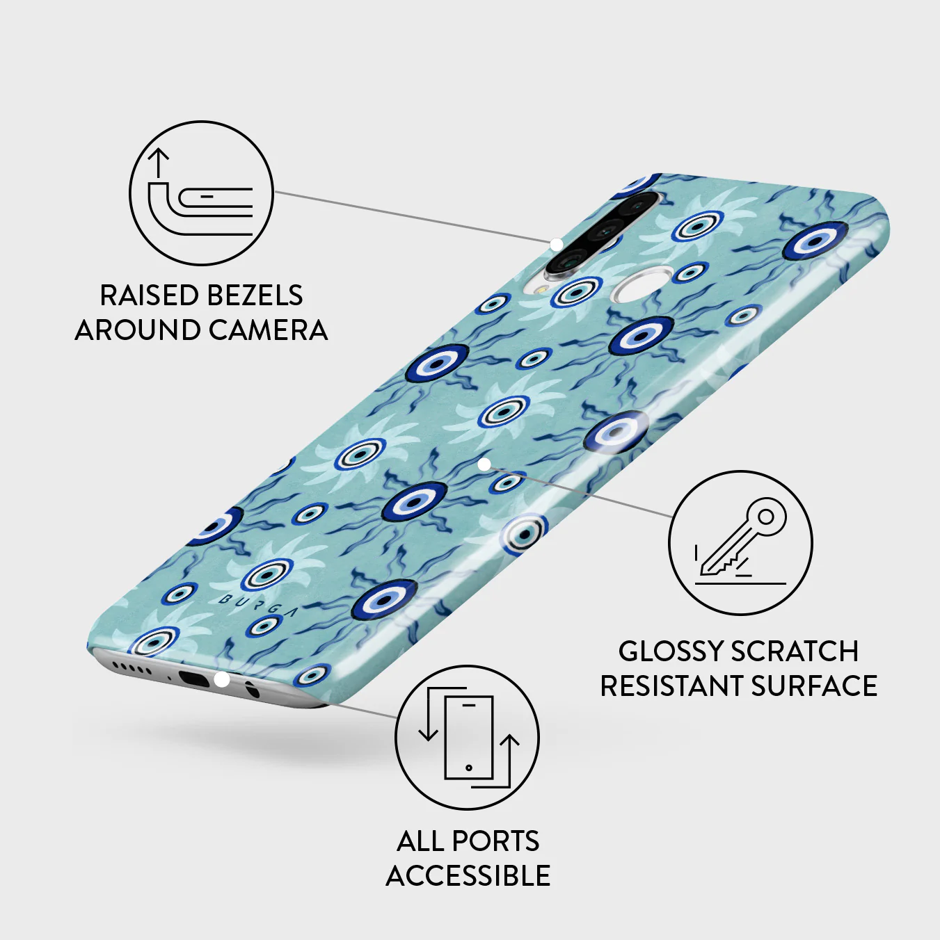 Blue Gaze - Huawei P30 Lite Case - Image 3