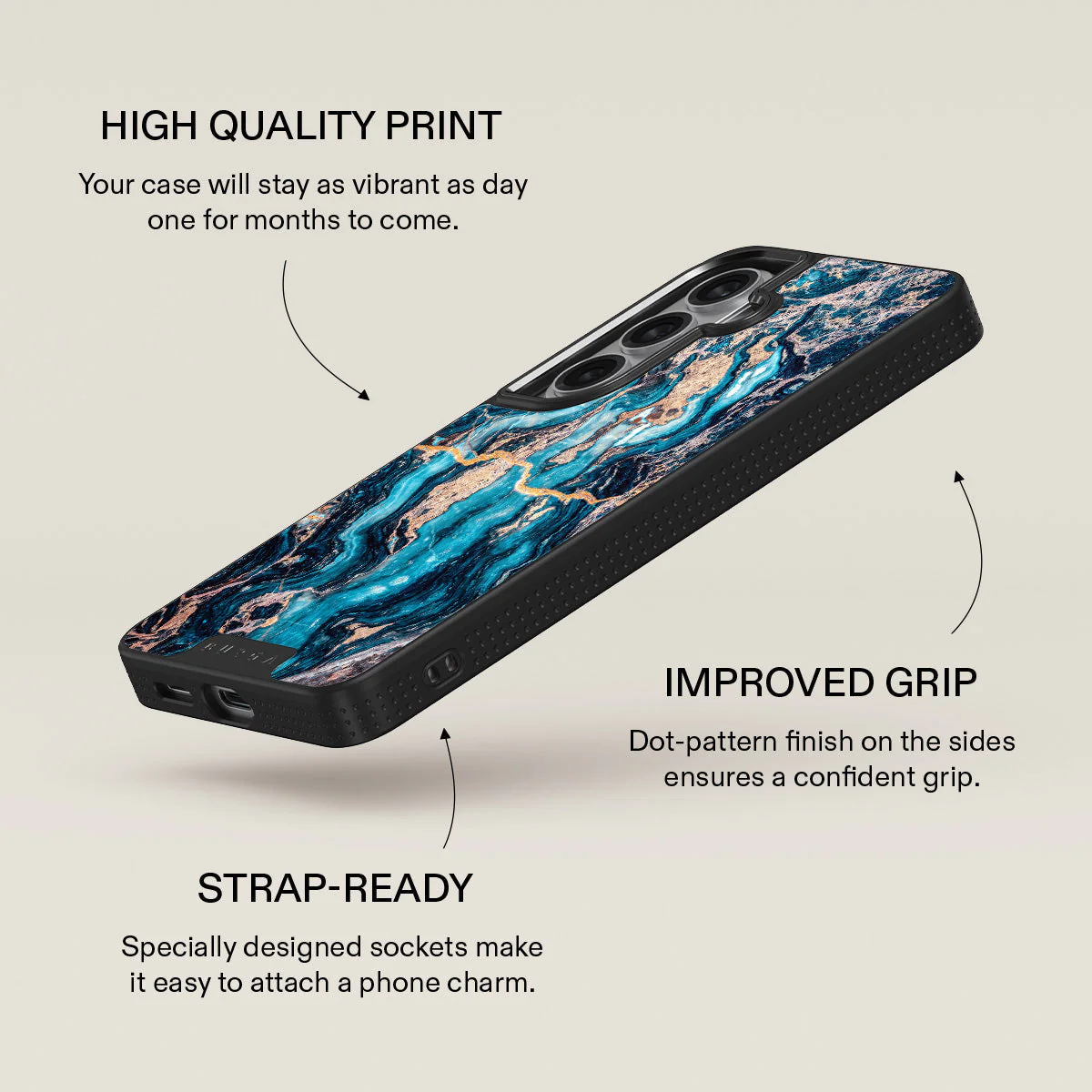 Mystic River - Blue Marble Samsung Galaxy S26 Plus Case - Image 16