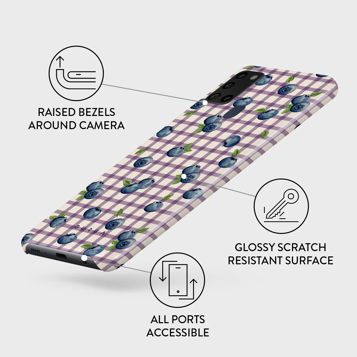 Blueberry Muffin - Samsung Galaxy A21s 4G Case - Image 3