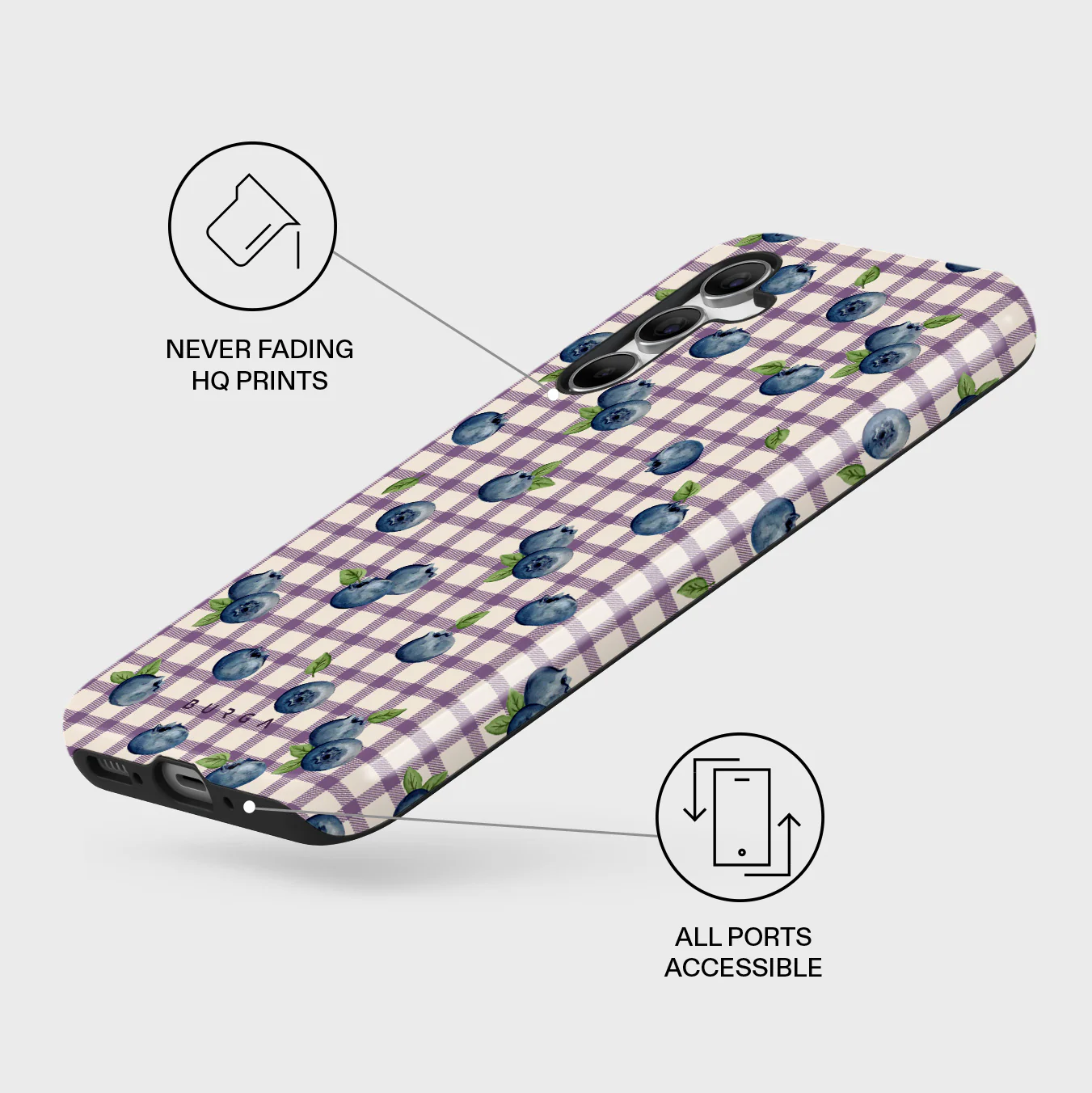 Blueberry Muffin - Samsung Galaxy A54 Case - Image 3