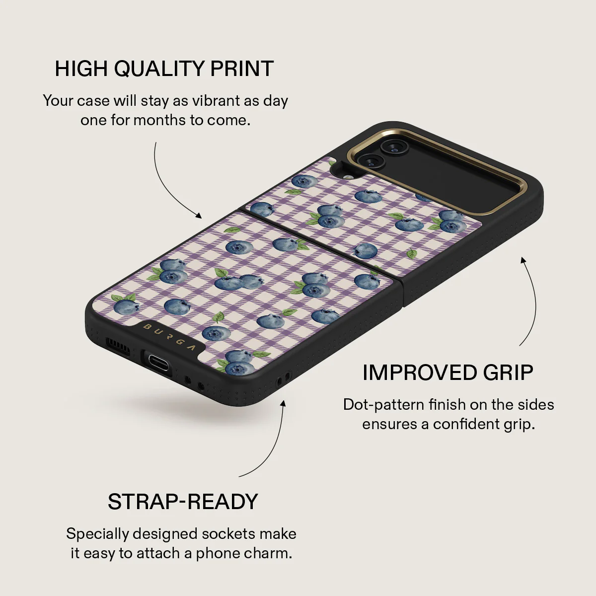 Blueberry Muffin - Samsung Galaxy Z Flip 4 Case - Image 18
