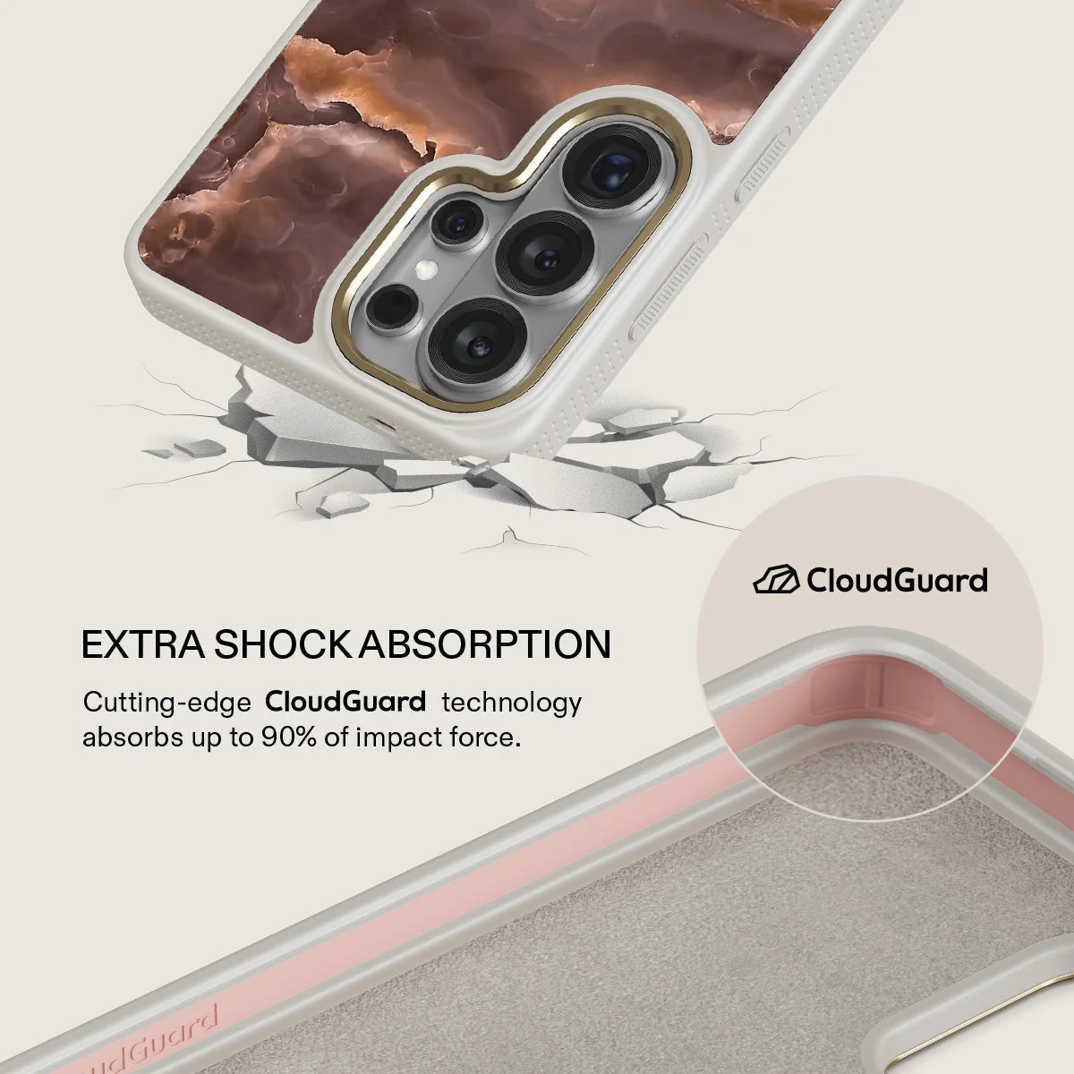 Fire Wood - Brown Marble Samsung Galaxy S26 Ultra Case - Image 28