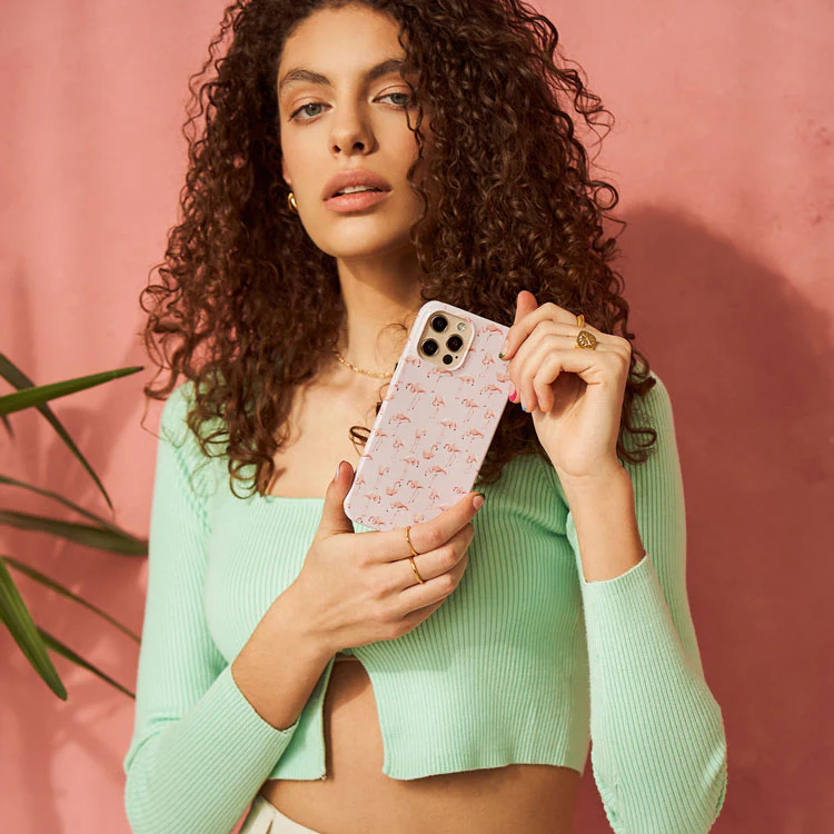 Nostalgic Pink - Flamingos Samsung Galaxy A57 5G Case - Image 6