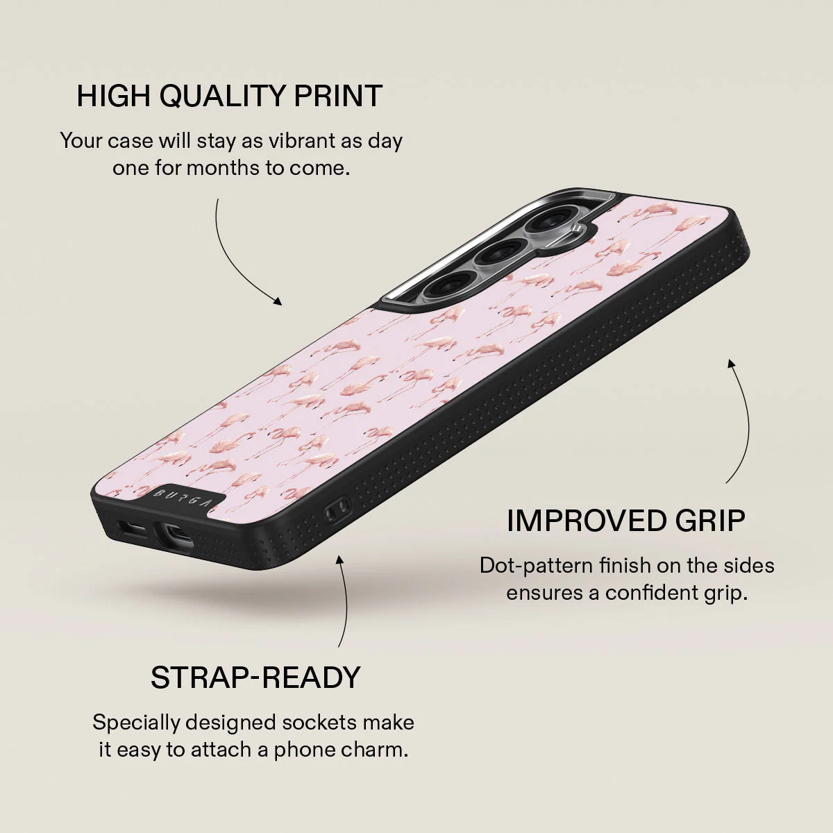 Nostalgic Pink - Flamingos Samsung Galaxy S26 Plus Case - Image 23