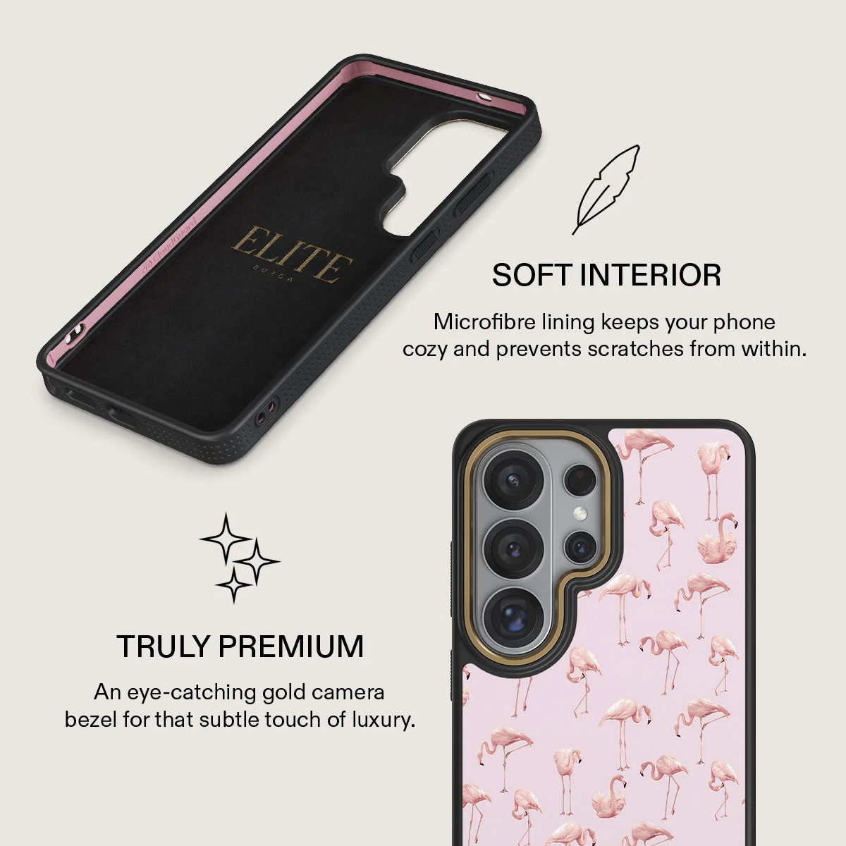 Nostalgic Pink - Flamingos Samsung Galaxy S26 Ultra Case - Image 10
