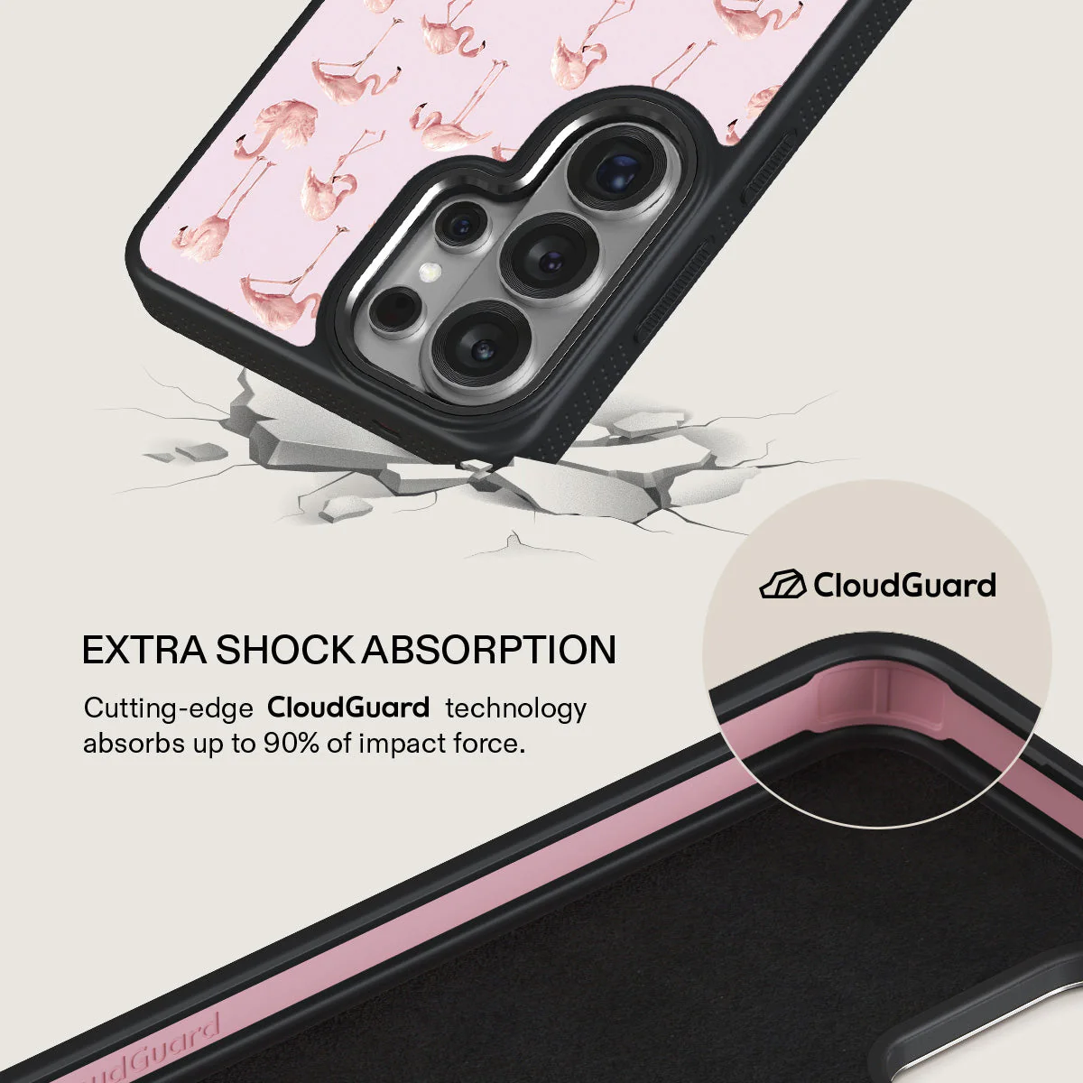 Nostalgic Pink - Flamingos Samsung Galaxy S26 Ultra Case - Image 14