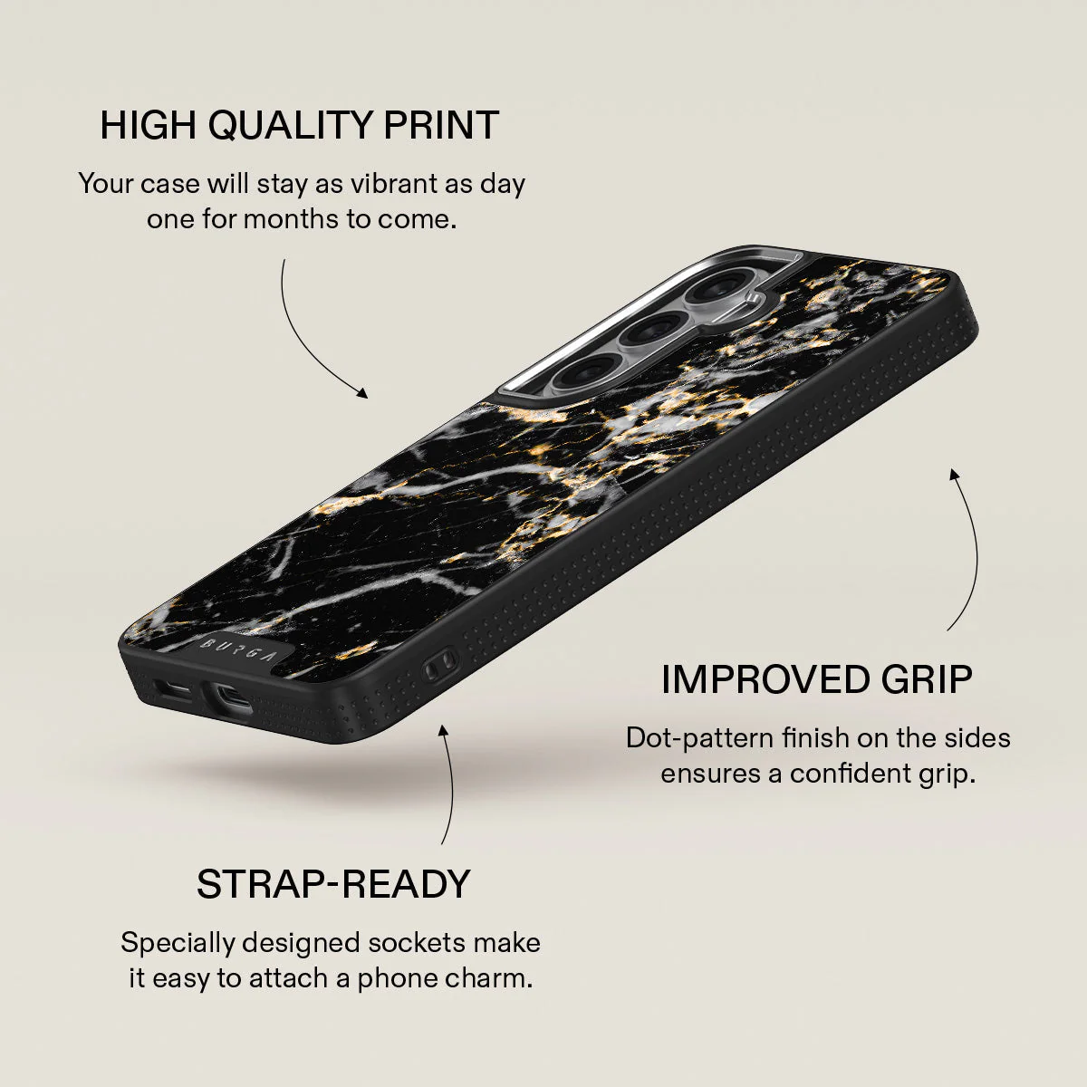 Make A Wish - Gold Marble Samsung Galaxy S26 Case - Image 23