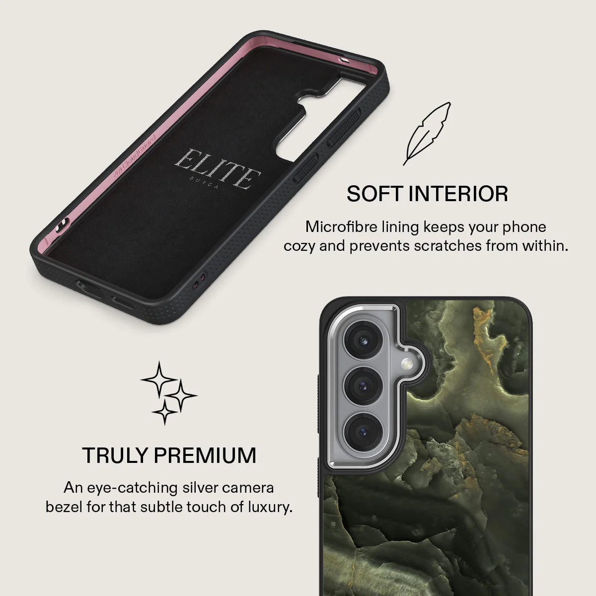 Misty Forest - Green Marble Samsung Galaxy S26 Case - Image 24