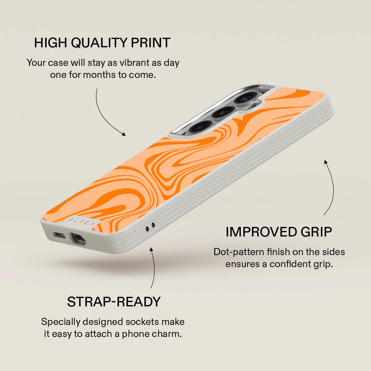 High Vibrations - Color Swirl Samsung Galaxy S26 Plus Case - Image 37