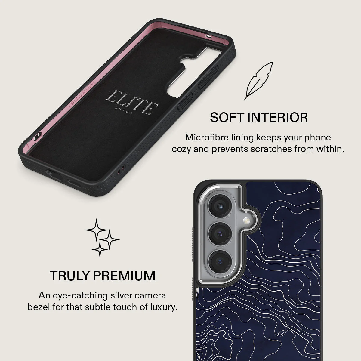 Drifting Shores - Line Art Samsung Galaxy S26 Plus Case - Image 24