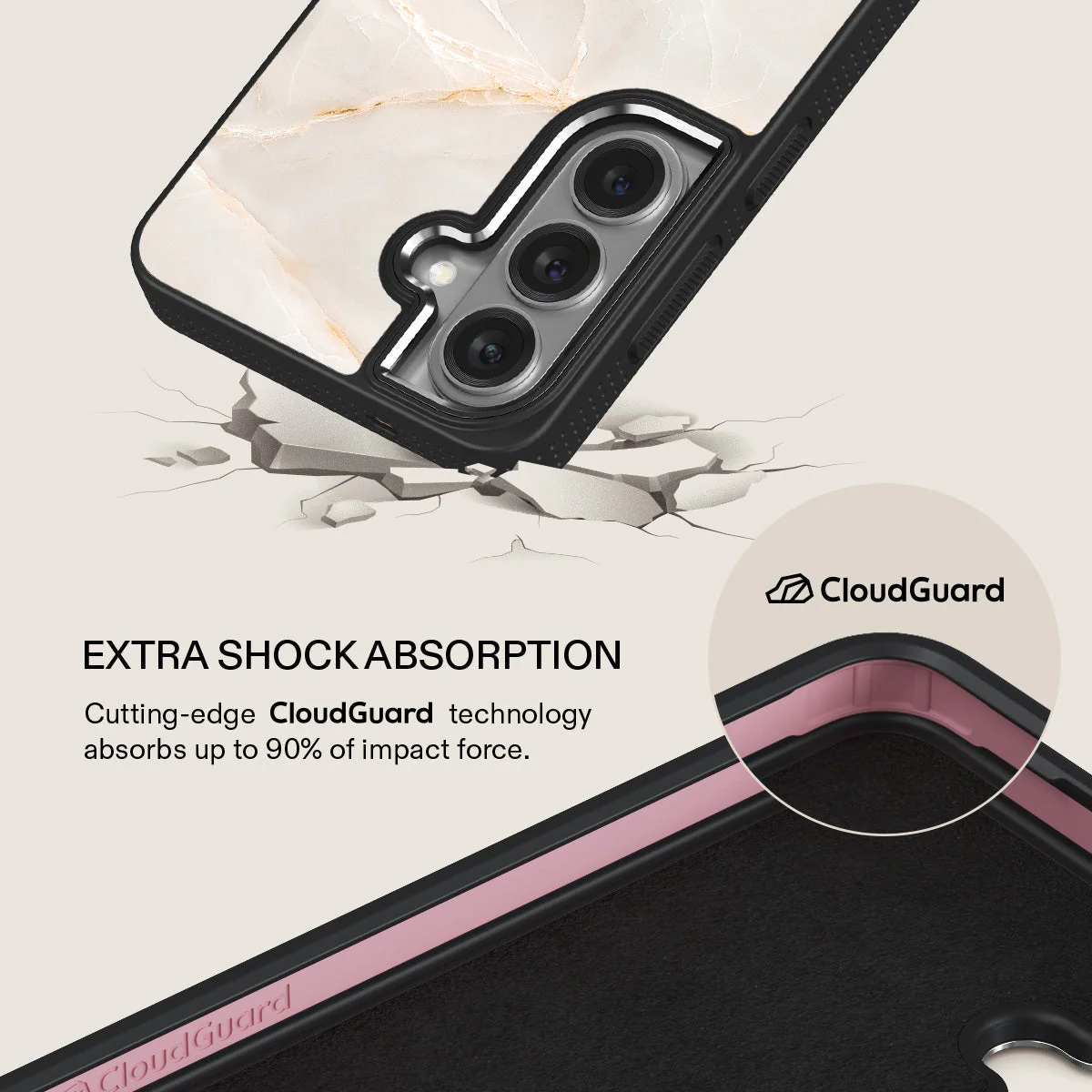 Vanilla Sand - Marble Samsung Galaxy S26 Case - Image 14