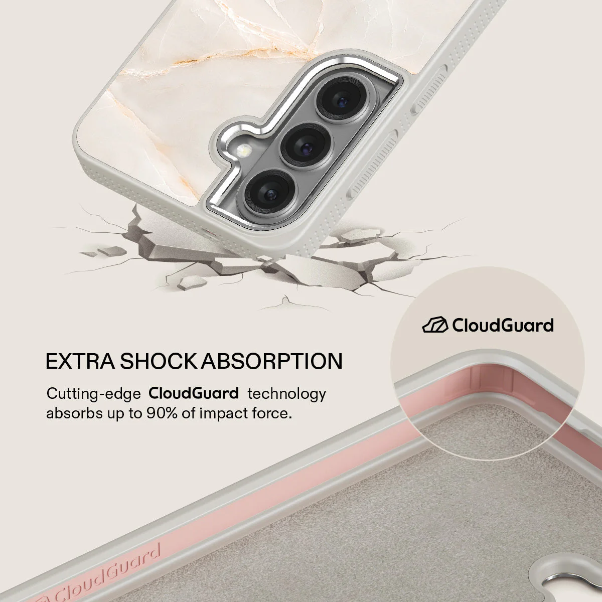 Vanilla Sand - Marble Samsung Galaxy S26 Plus Case - Image 35