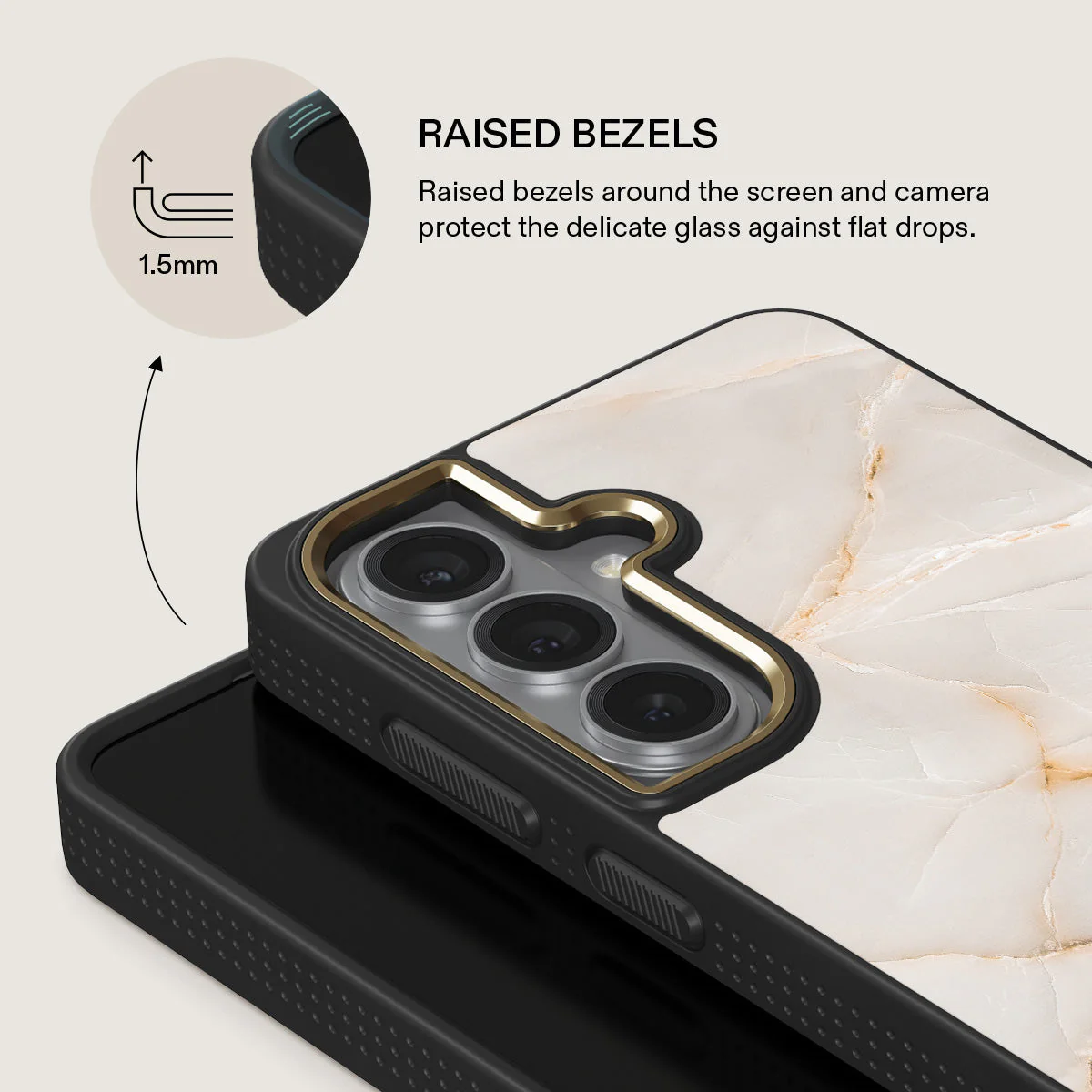 Vanilla Sand - Marble Samsung Galaxy S26 Plus Case - Image 8