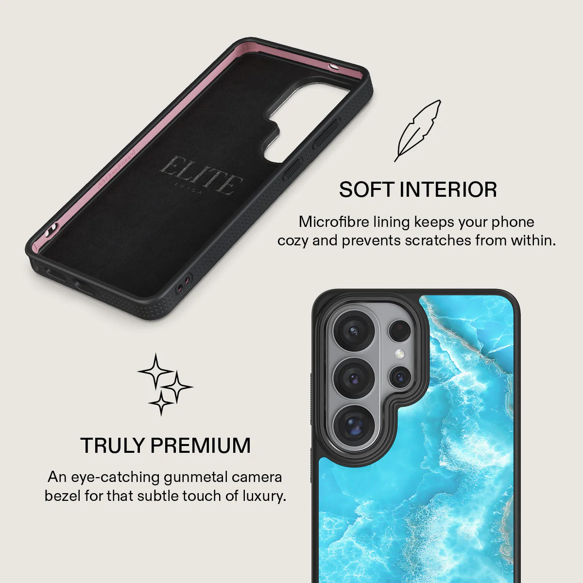 Ocean Waves - Blue Samsung Galaxy S26 Ultra Case - Image 17