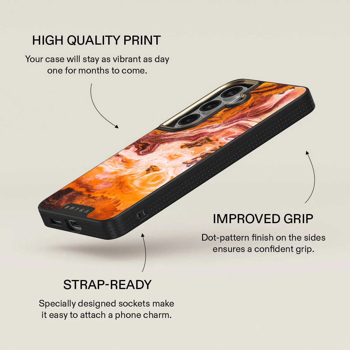 Pumpkin Spice - Orange Samsung Galaxy S26 Plus Case - Image 9
