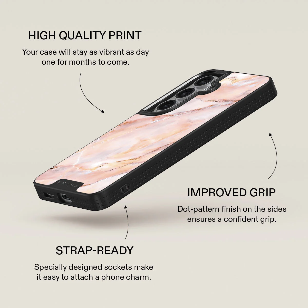 Morning Sunshine - Pastel Marble Samsung Galaxy S26 Plus Case - Image 16