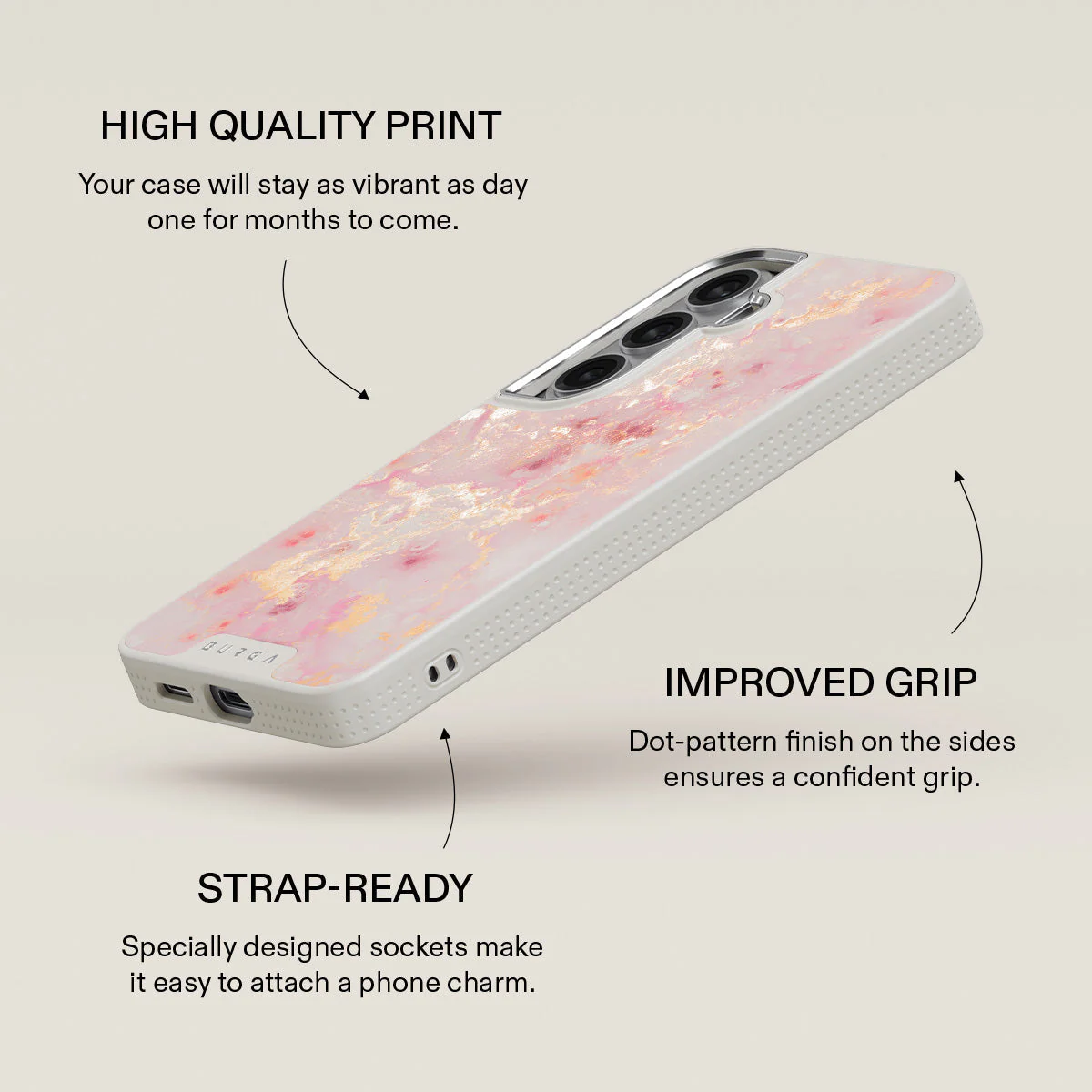 Golden Coral - Pink Samsung Galaxy S26 Case - Image 37