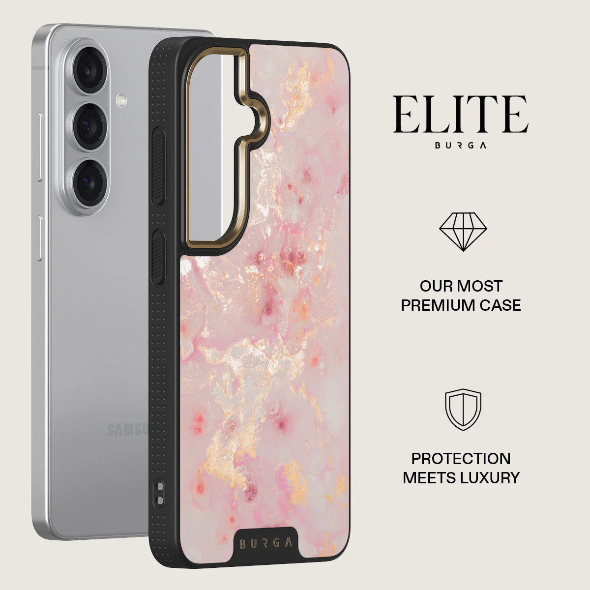 Golden Coral - Pink Samsung Galaxy S26 Case - Image 6