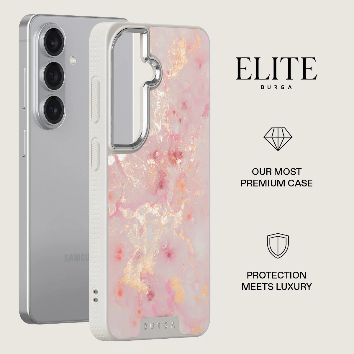 Golden Coral - Pink Samsung Galaxy S26 Plus Case - Image 34