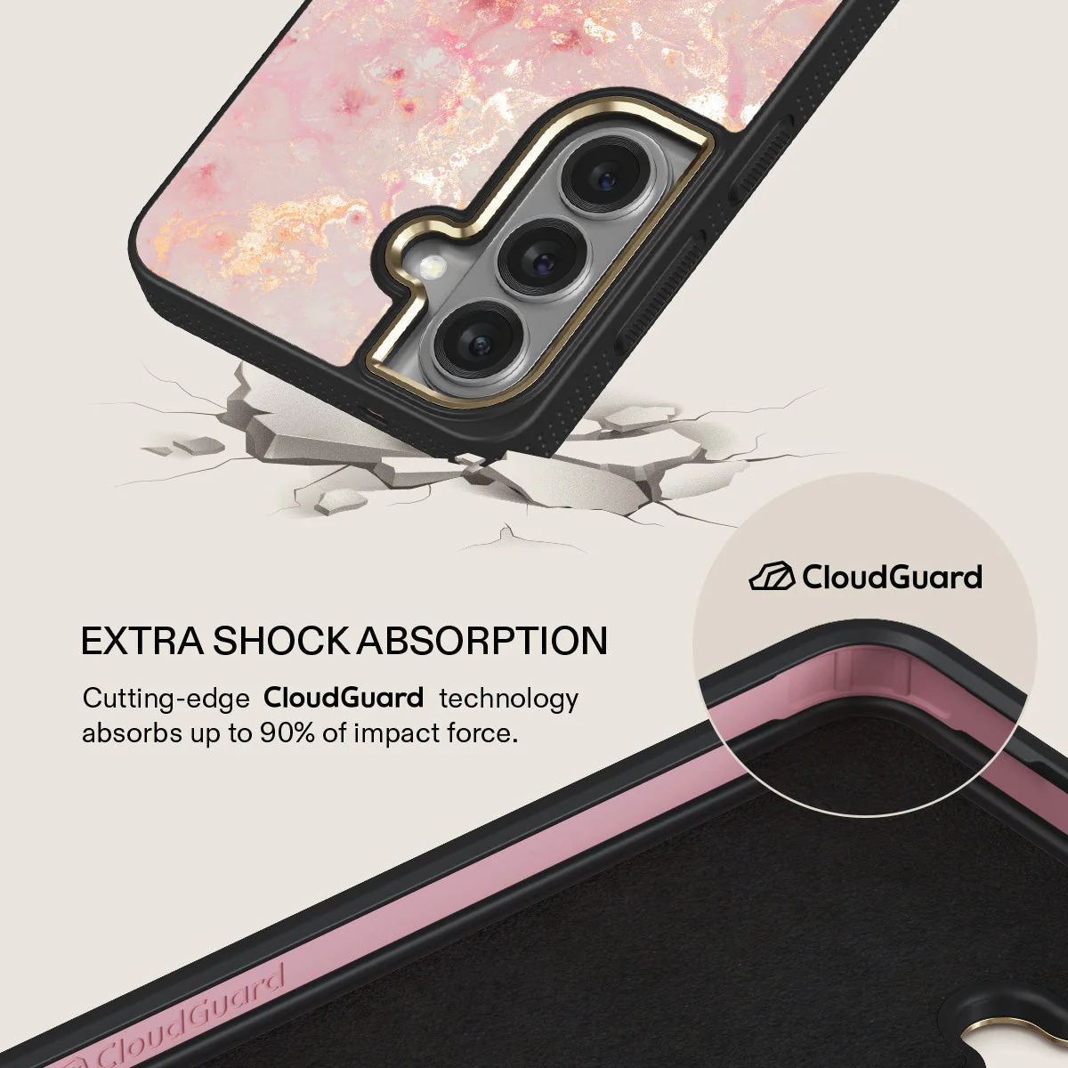 Golden Coral - Pink Samsung Galaxy S26 Plus Case - Image 7