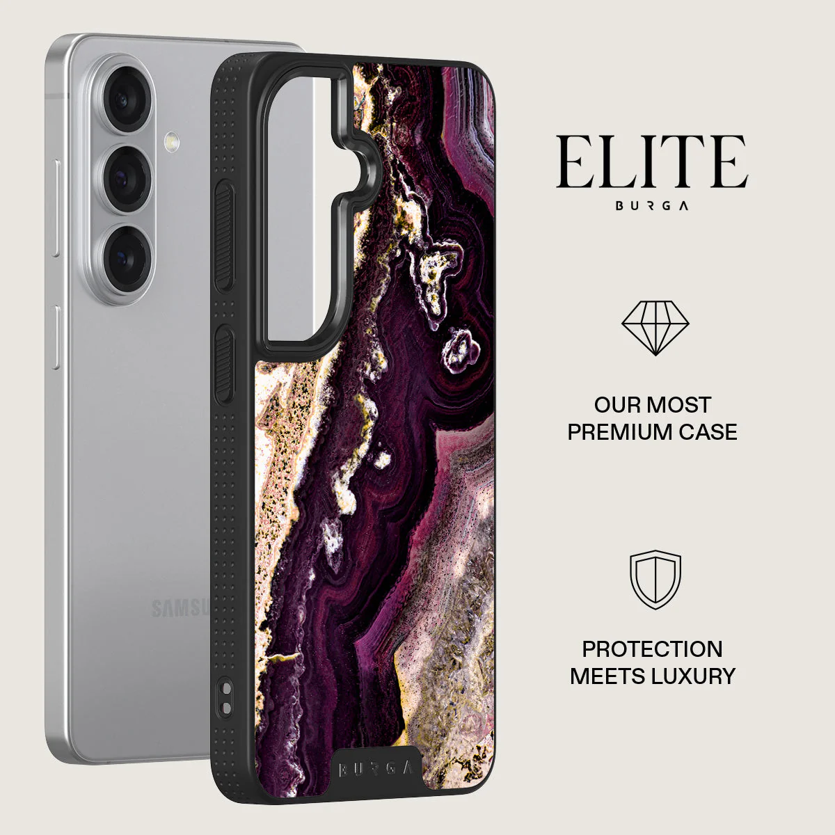Purple Skies - Marble Samsung Galaxy S26 Case - Image 13