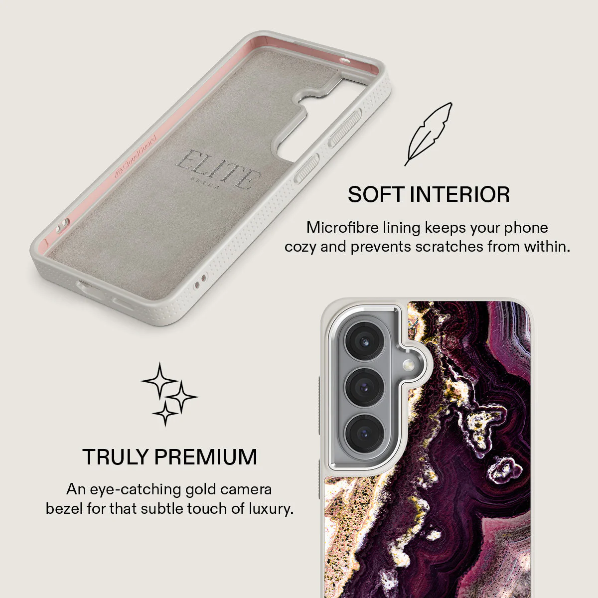 Purple Skies - Marble Samsung Galaxy S26 Case - Image 38