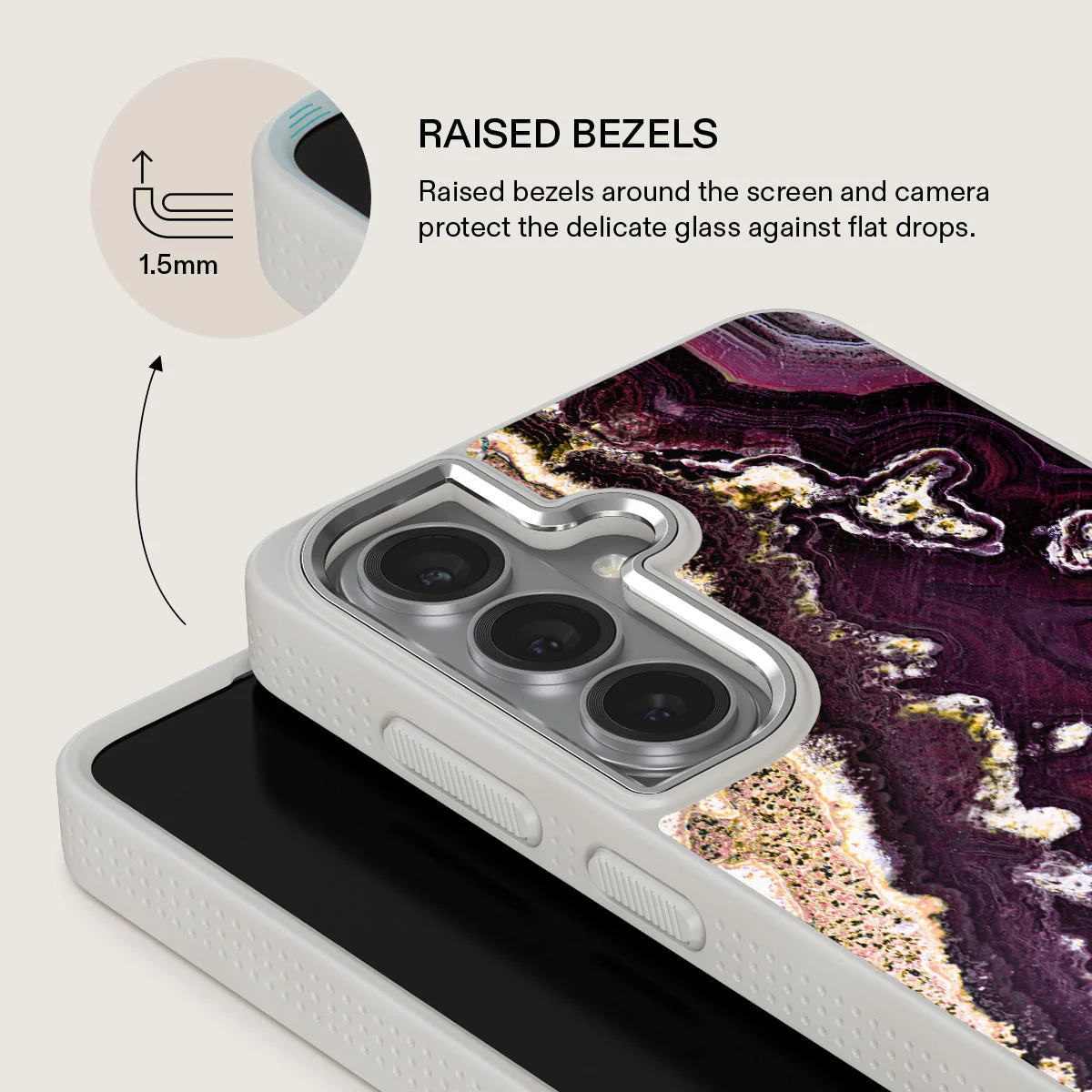 Purple Skies - Marble Samsung Galaxy S26 Plus Case - Image 36