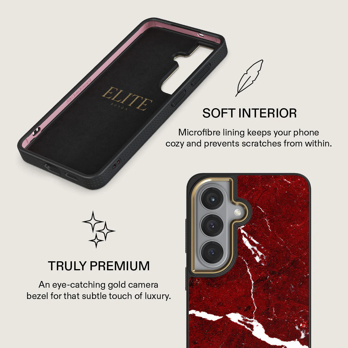 Iconic Red Ruby - Marble Samsung Galaxy S26 Plus Case - Image 10