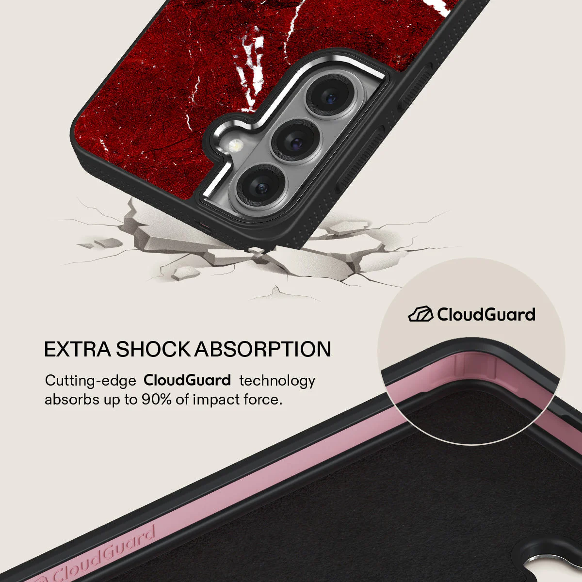 Iconic Red Ruby - Marble Samsung Galaxy S26 Plus Case - Image 14