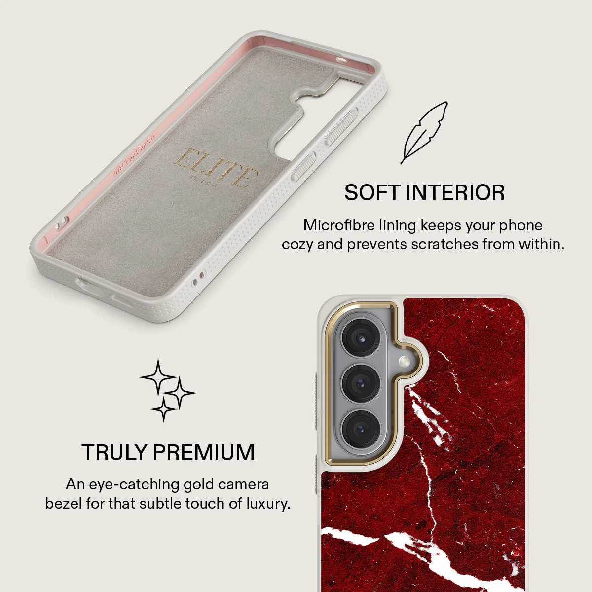 Iconic Red Ruby - Marble Samsung Galaxy S26 Plus Case - Image 31