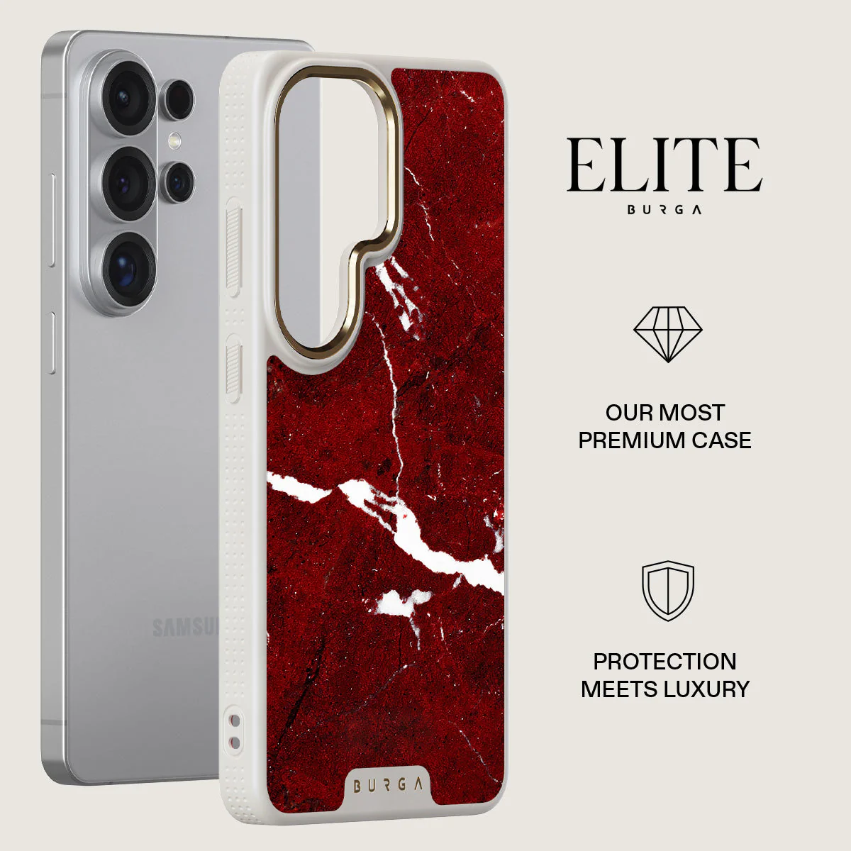 Iconic Red Ruby - Marble Samsung Galaxy S26 Ultra Case - Image 27