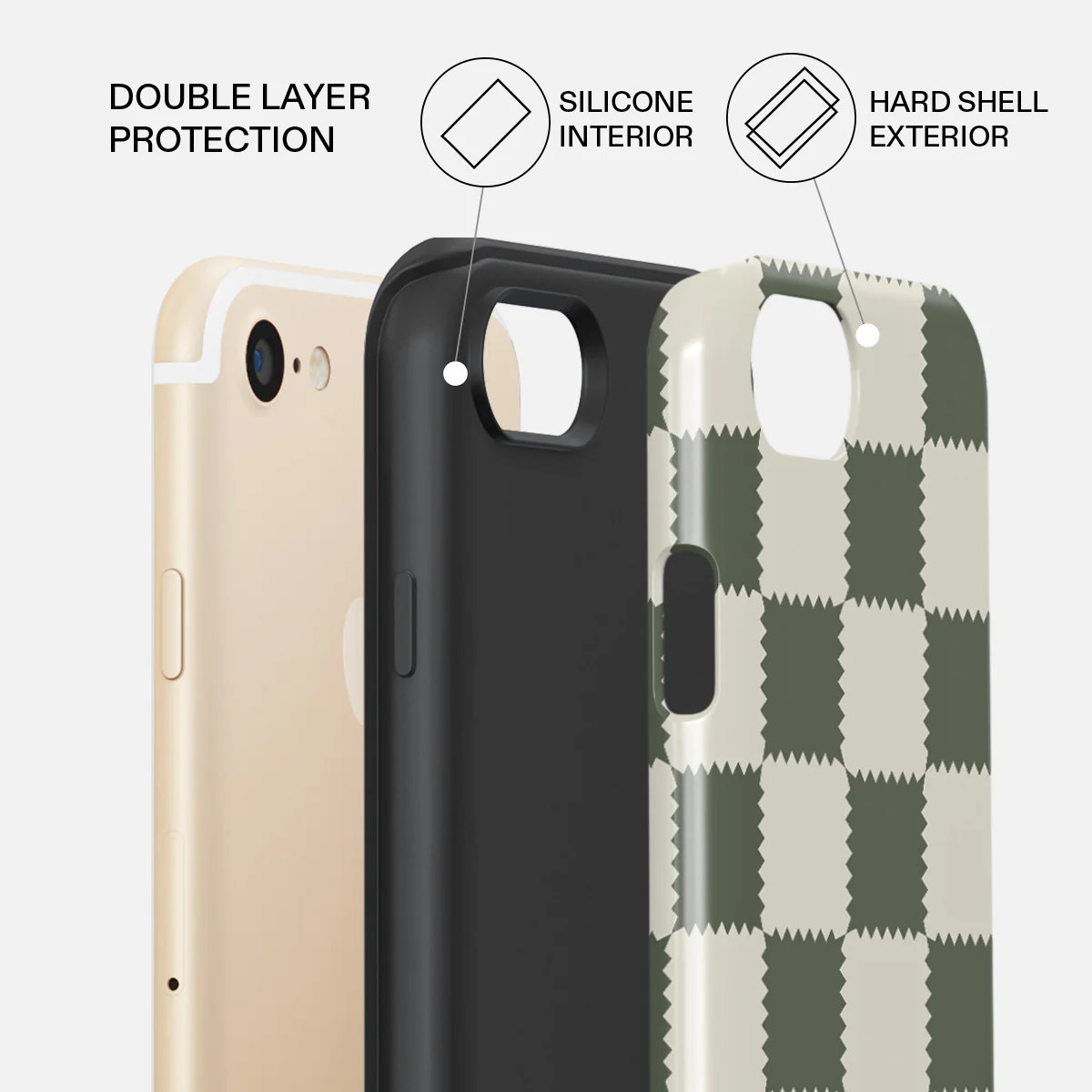 Retro Grid - iPhone SE (2020) Case - Image 6