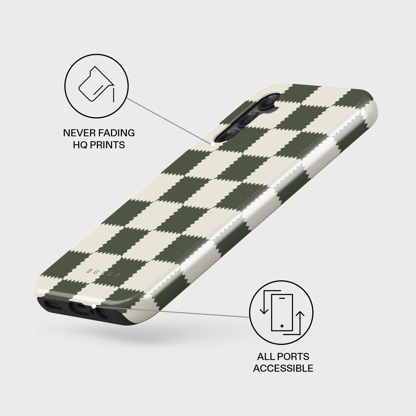 Retro Grid - Samsung Galaxy A25 Case - Image 3