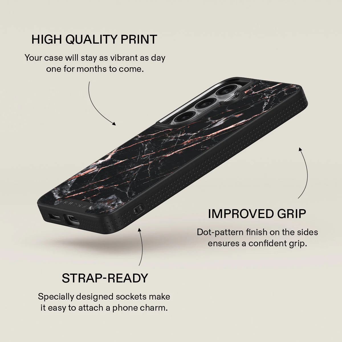 Rose Gold Marble - Samsung Galaxy S26 Plus Case - Image 16