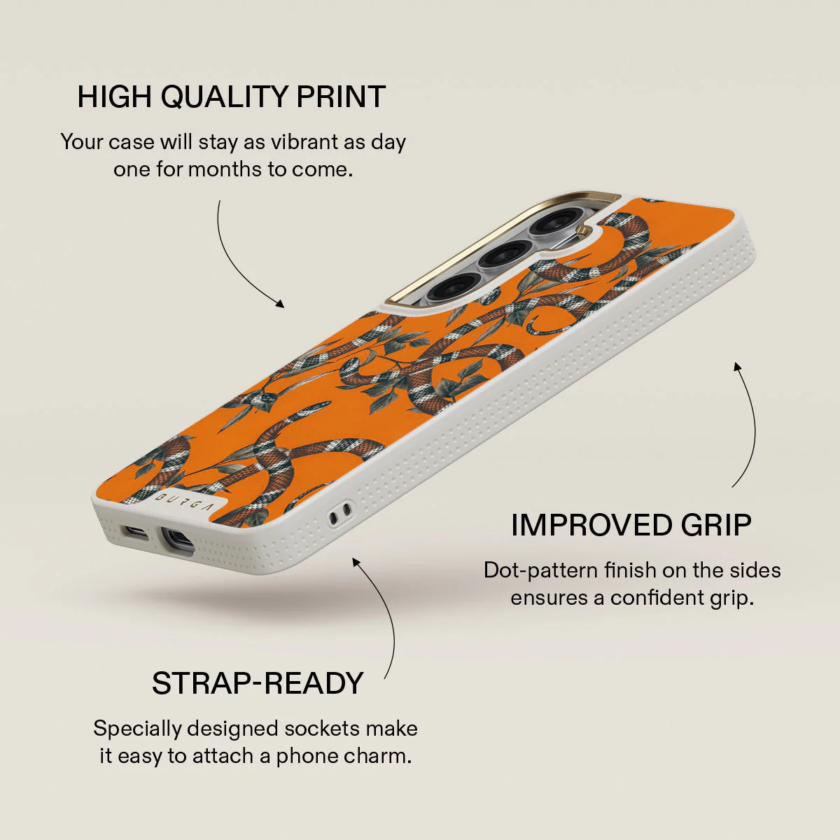 Bitter Apricot - Snake Samsung Galaxy S26 Plus Case - Image 30