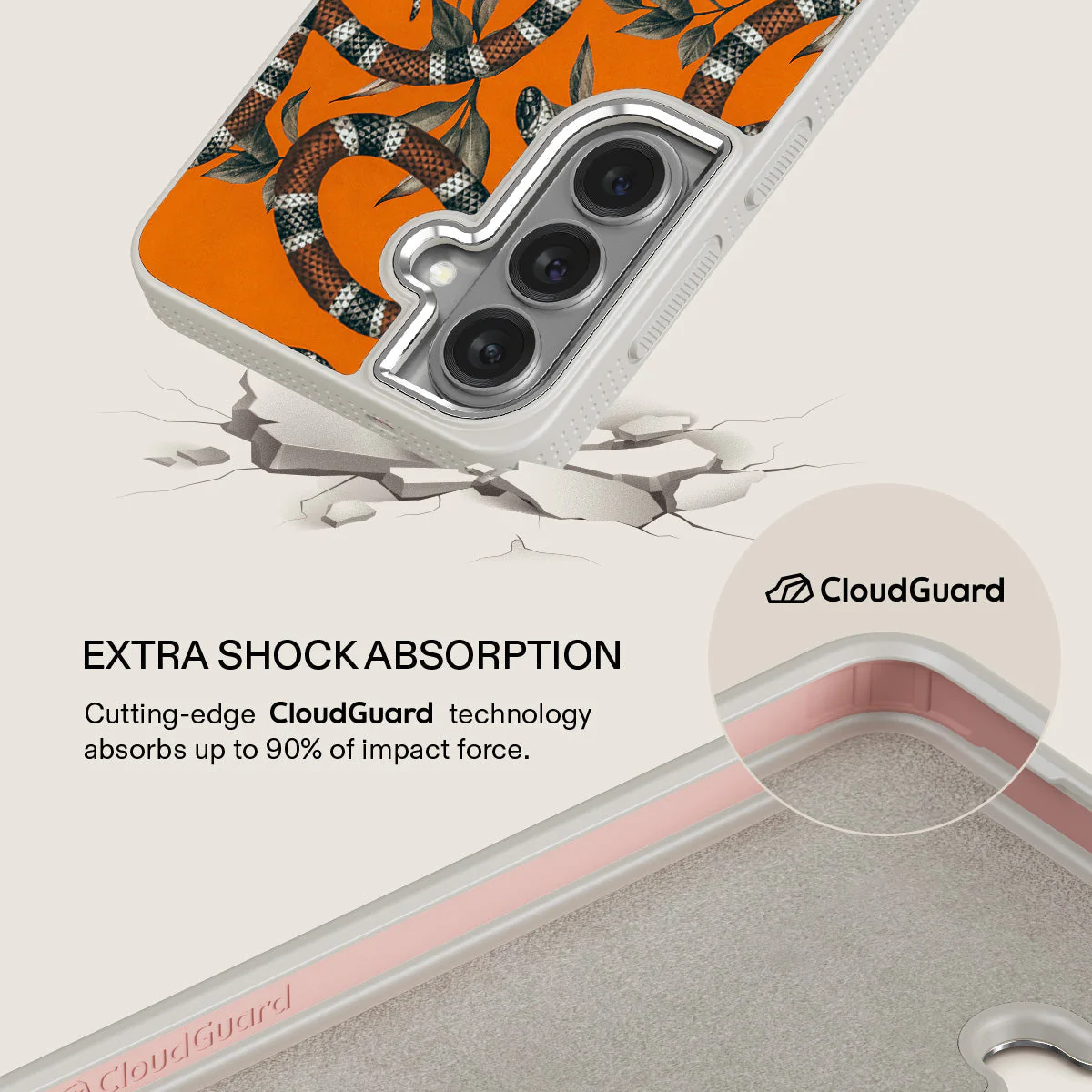 Bitter Apricot - Snake Samsung Galaxy S26 Plus Case - Image 35