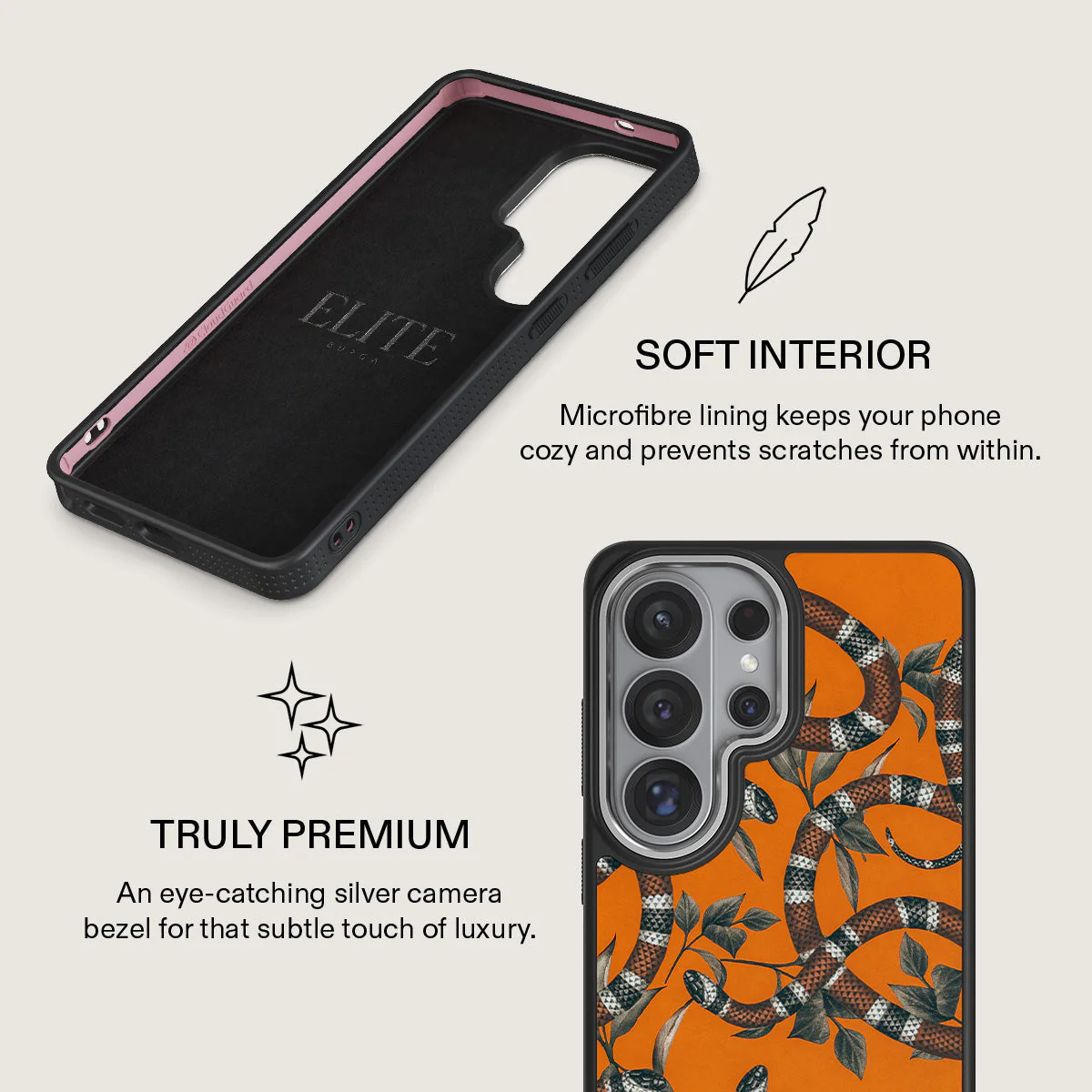 Bitter Apricot - Snake Samsung Galaxy S26 Ultra Case - Image 24