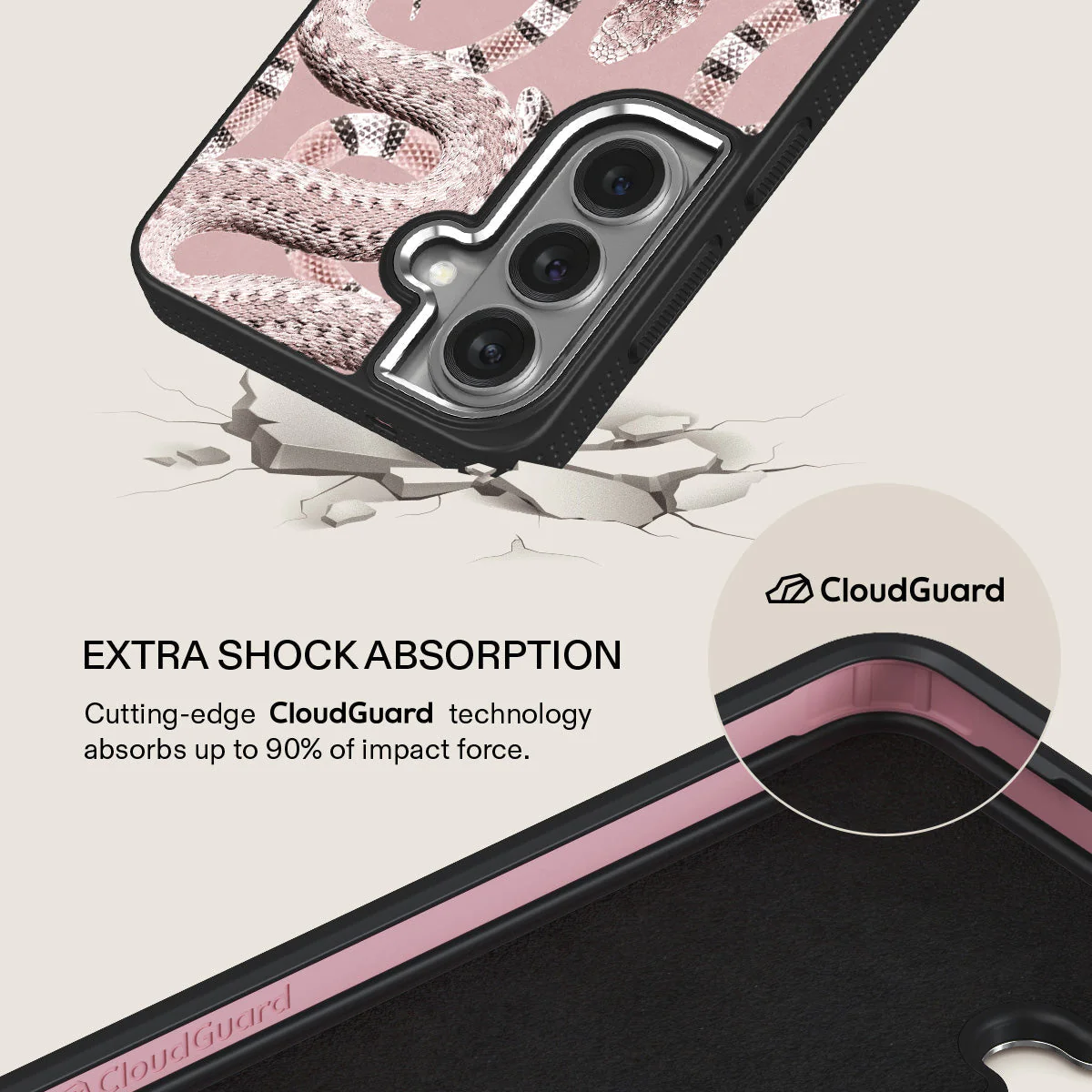 Poolside Glam - Snakes Samsung Galaxy S26 Case - Image 21