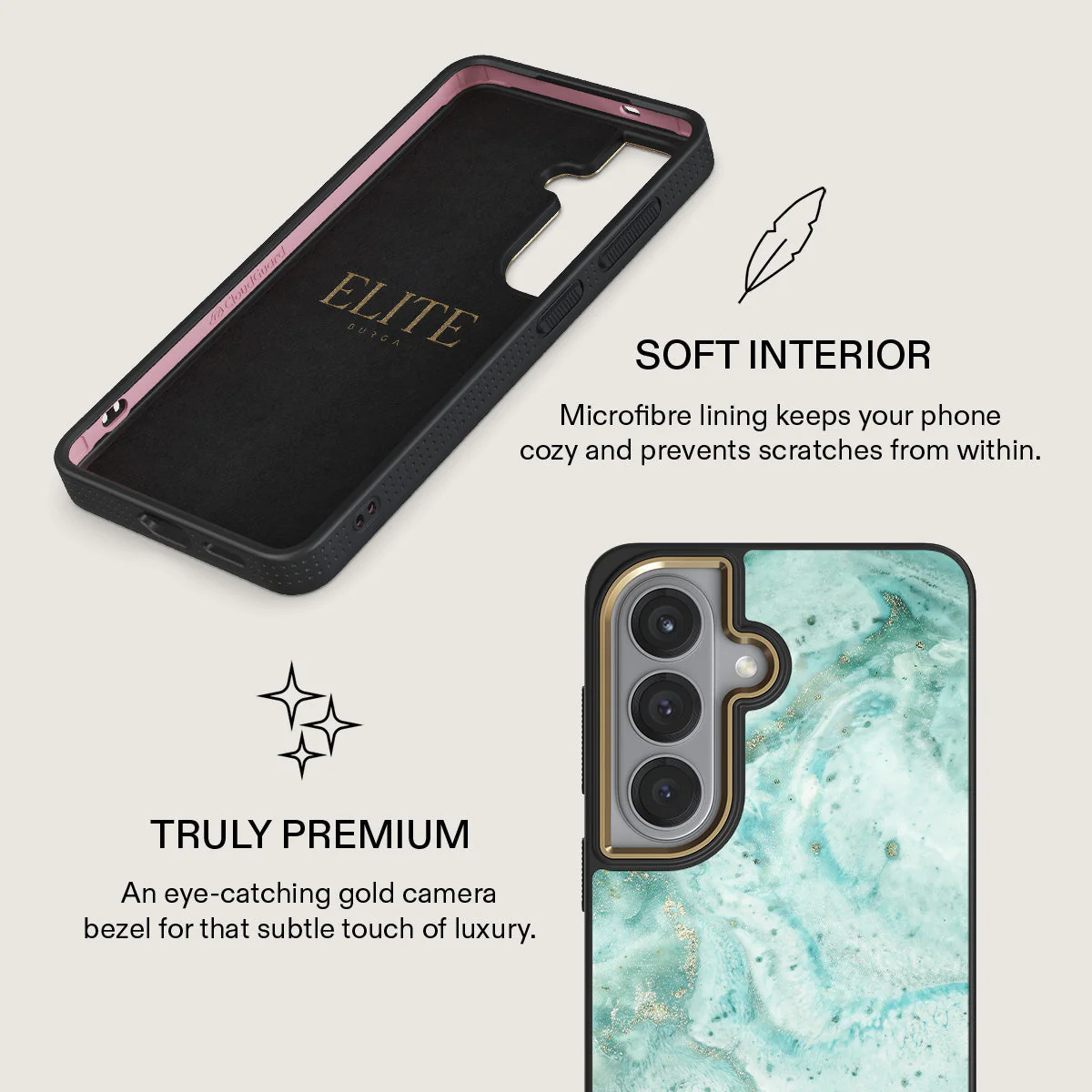 Uluwatu Waves - Teal Samsung Galaxy S26 Plus Case - Image 10