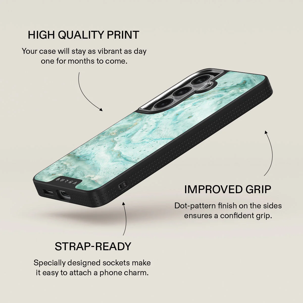 Uluwatu Waves - Teal Samsung Galaxy S26 Plus Case - Image 23