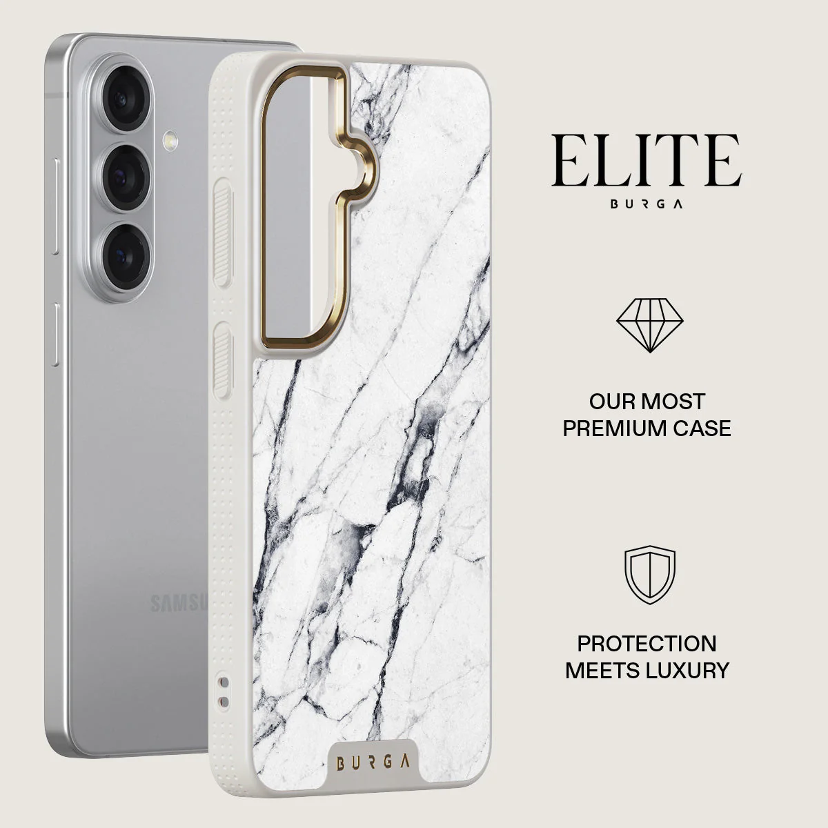 Satin White - Marble Samsung Galaxy S26 Plus Case - Image 27