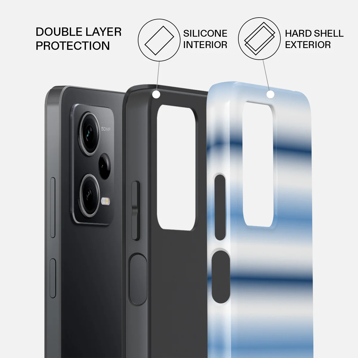 White Noise - Xiaomi Redmi Note 12 Pro 5G Case - Image 2