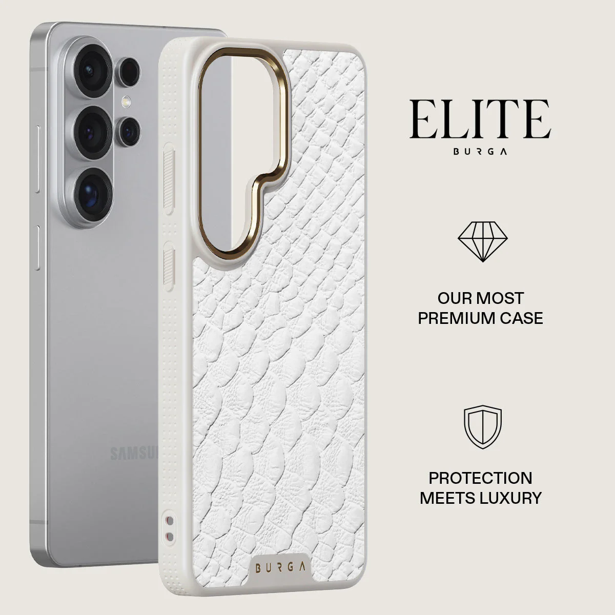 Glacial Desert - White Snakeskin Samsung Galaxy S26 Ultra Case - Image 27