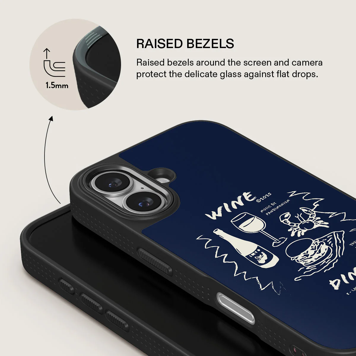 Wine & Dine - iPhone 16 Plus Case - Image 16