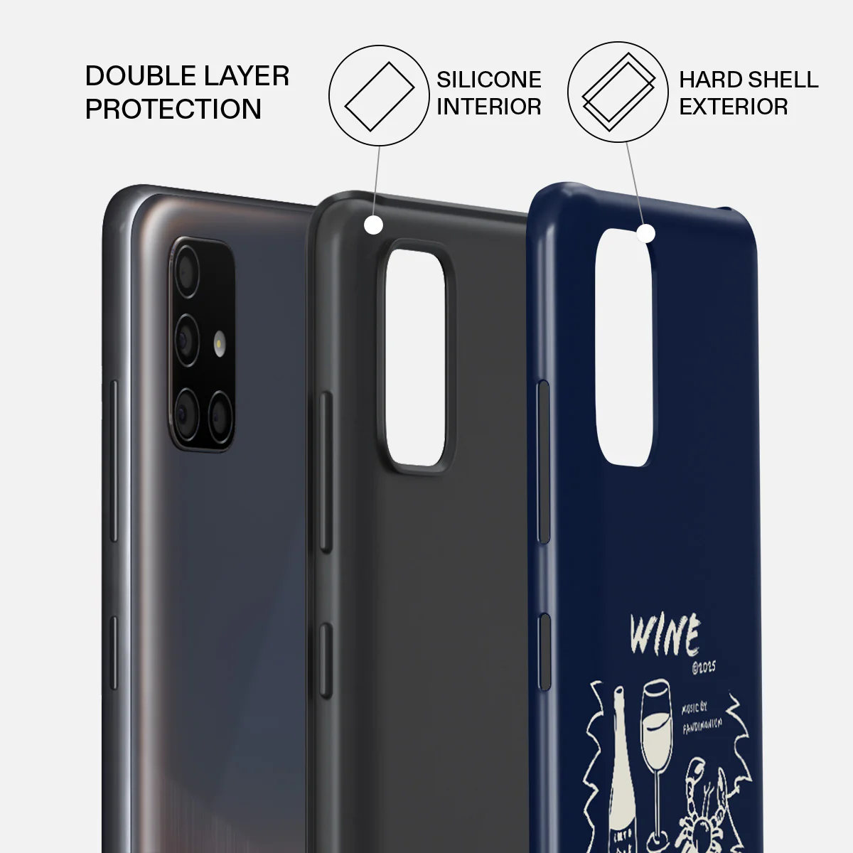 Wine & Dine - Samsung Galaxy A51 4G Case - Image 2